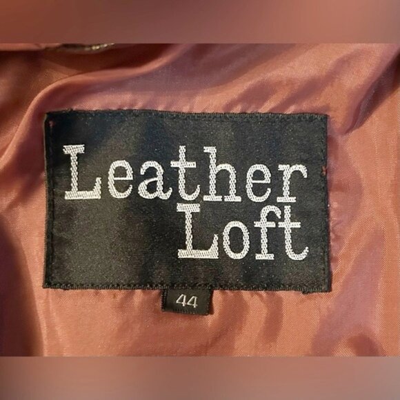 Vintage Retro 80s Leather Loft Oxblood Leather Cafe Racer Bomber Club Jacket~44~ - Picture 8 of 9